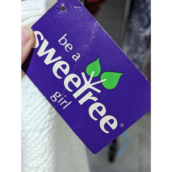 Sweet Tree Women's Vintage M Textured Acrylic Knit White 70's Sweater Vest - Picture 5 of 9